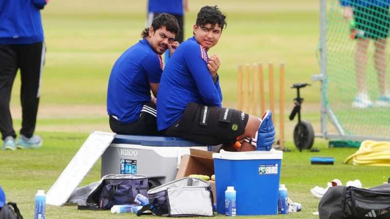 Duleep Trophy 2026-27: Ishan Kishan to Captain East Zone, Vaibhav Sooryavanshi Named Vice-Captain Ishan Kishan and Vaibhav Sooryavanshi during a cricket match