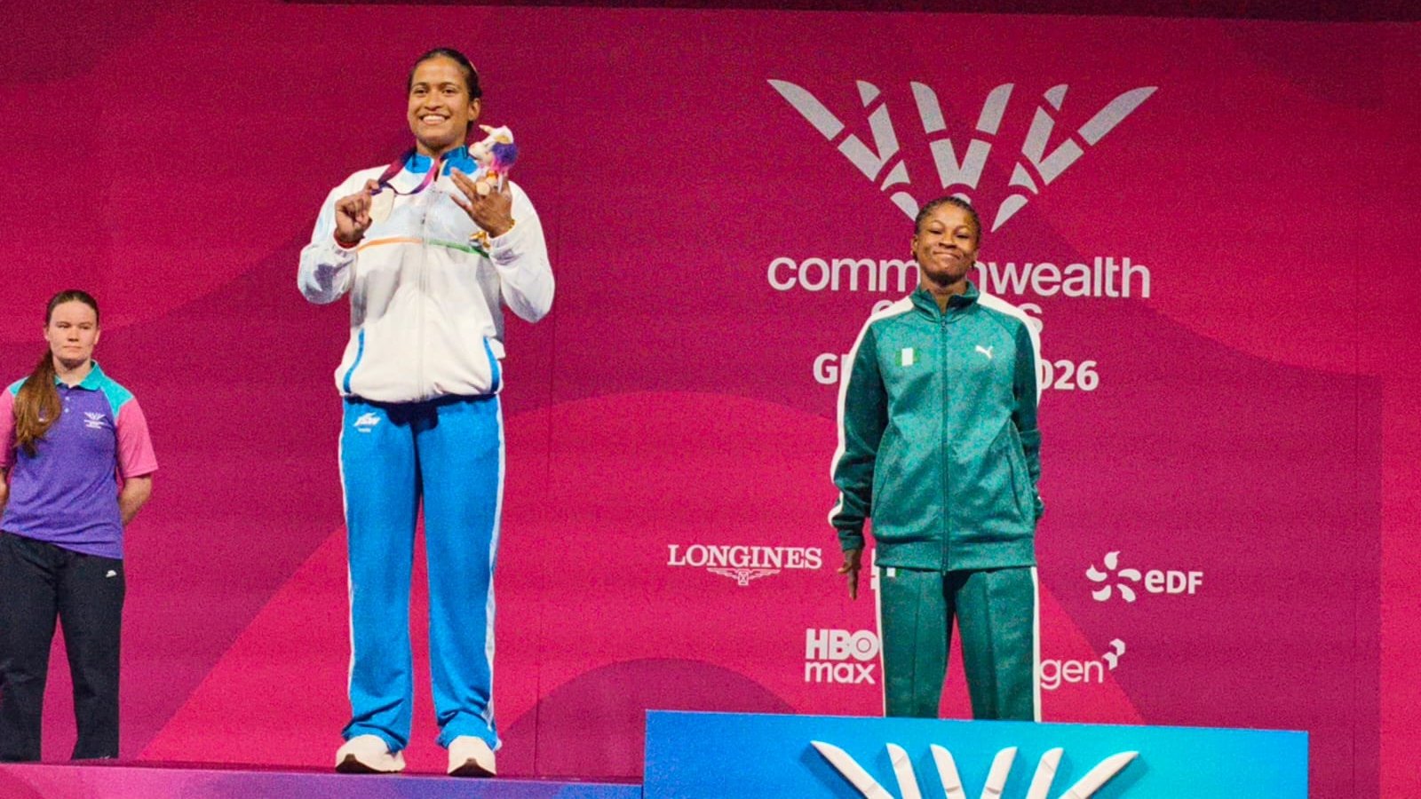 Indian weightlifter Gyaneshwari Yadav won the silver medal in the women's 53kg event at CWG 2026 in Glasgow with a total lift of 199kg after a record-breaking performance.