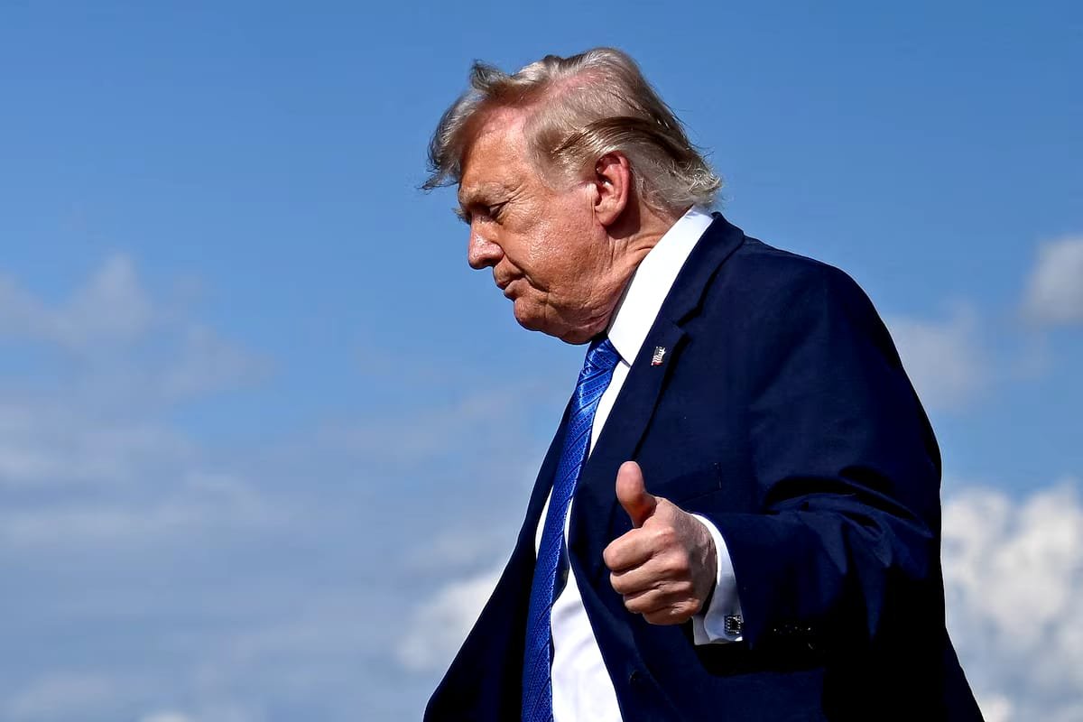 Donald Trump during the period when Capital One defended its decision to close Trump Organization bank accounts in federal court.