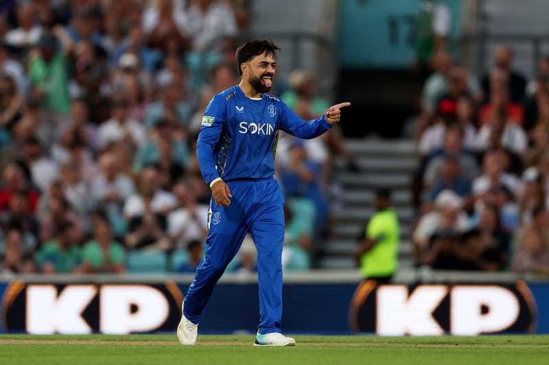 Rashid Khan’s Five-Wicket Masterclass Powers MI London to 45-Run Win Over Manchester Super Giants in The Hundred 2026 Rashid Khan celebrates his five-wicket haul during MI London's 45-run victory over Manchester Super Giants in The Hundred 2026.
