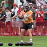 Baker Mayfield quarterback of the Tampa Bay Buccaneers during an NFL game