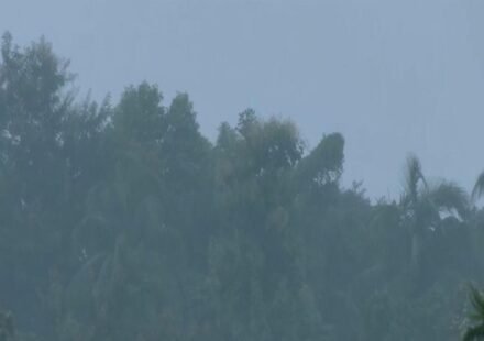 Heavy rainfall and cloudy weather conditions in Assam