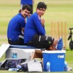 Ishan Kishan and Vaibhav Sooryavanshi during a cricket match