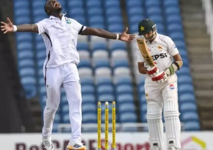 West Indies defeated Pakistan by 90 runs in the first Test at Brian Lara Cricket Academy.