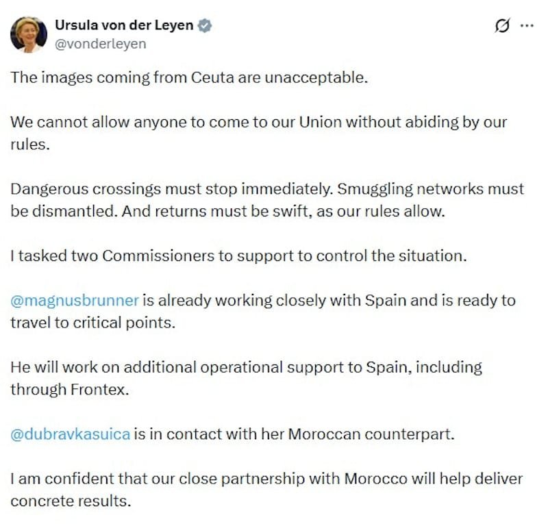 Ceuta Border Crisis: Tens of Thousands Cross From Morocco as Sánchez Visits Spanish Enclave 6b4c95d8 a9bc 47eb 8d17 4e899d92daba