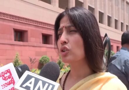 Dimple Yadav speaks to reporters amid Ram Mandir donation row
