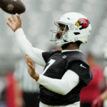 Arizona Cardinals quarterback Jacoby Brissett after signing his new one-year contract.