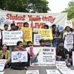 Jantar Mantar protest during the NEET UG student demonstrations in Delhi