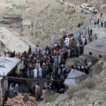 Rescue teams search a coal mine near Quetta after a deadly methane gas explosion
