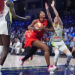 Paige Bueckers and Angel Reese during WNBA All-Star Weekend
