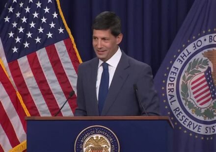 Fed Chair Kevin Warsh speaks after the Federal Reserve holds interest rates steady