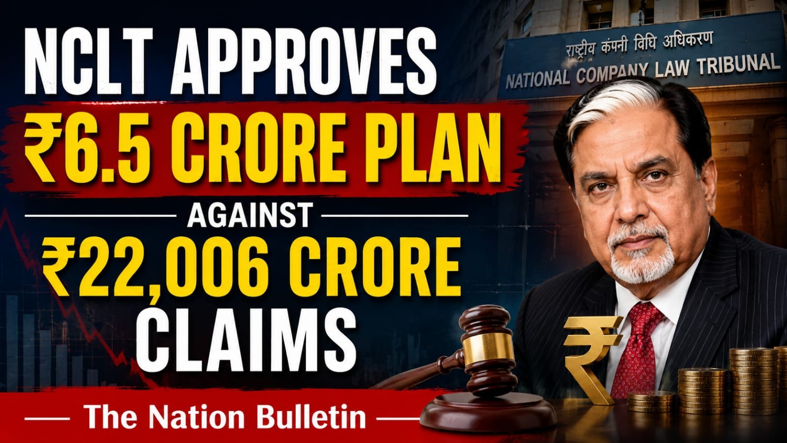 NCLT Approves ₹6.5 Crore Plan Against ₹22,006 Crore Claims Dr Subhash Chandra personal insolvency plan approved by NCLT in a case involving ₹22,006.57 crore in admitted creditor claims