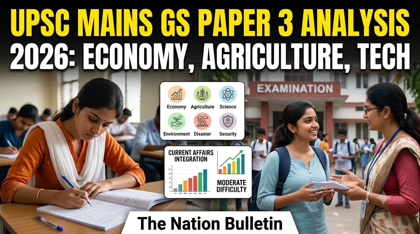 UPSC Mains GS Paper 3 Analysis 2026 Difficulty Level and Paper Review
