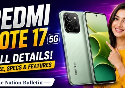 Redmi Note 17 5G smartphone with 8,000mAh battery and AMOLED display