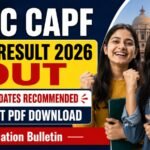 UPSC CAPF Final Result 2026 merit list released for Assistant Commandant recruitment.
