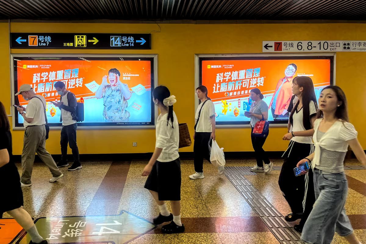 China weight-loss drug market and obesity awareness campaigns in Shanghai