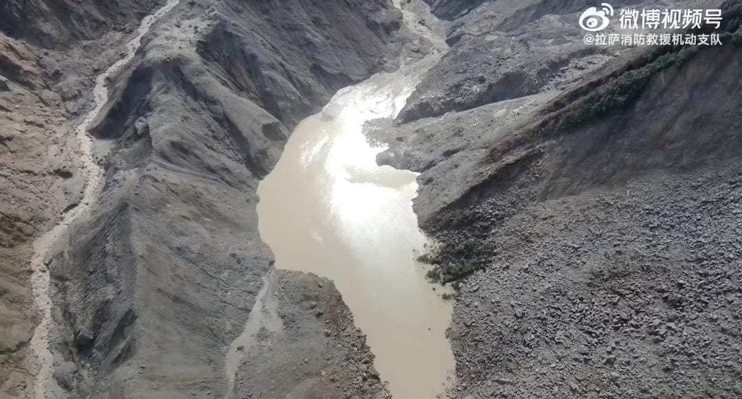 China-Nepal Disaster Site Lake Burst Risk Eases