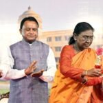 President Droupadi Murmu inaugurating Jagadguru Kripalu University in Cuttack, Odisha.
