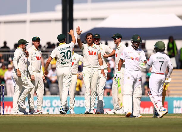 Australia vs Bangladesh 2nd Test 2026 as Mitchell Starc takes five wickets in Mackay