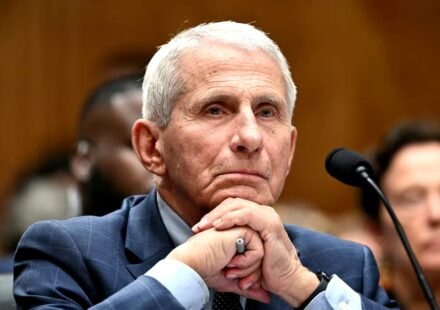 Dr. Anthony Fauci testifies before the Senate Homeland Security and Governmental Affairs Committee during a hearing in Washington.