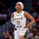 DiJonai Carrington during Chicago Sky game against Indiana Fever