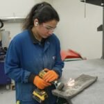 Rare earth metal processing at a U.S. facility as domestic production expands amid China's export restrictions.