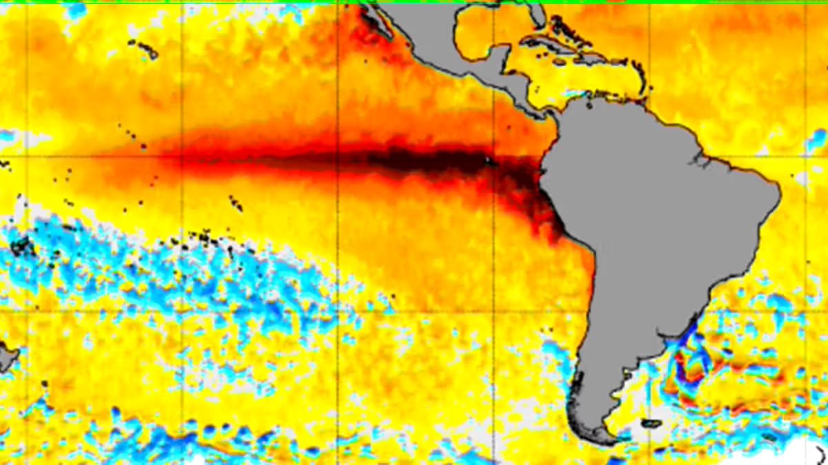 El Niño 2026-27 forecast showing potential fall and winter weather impacts