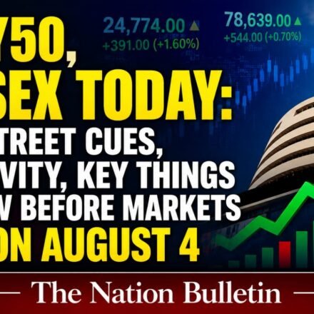 NIFTY50 and Sensex market opening outlook for August 4 with Wall Street cues and FII activity
