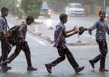 Dark monsoon clouds over Uttar Pradesh as the IMD issues a Yellow Watch for rain and thunderstorms on August 4.