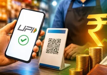 Customer making a UPI payment as Parliament debates changes to the digital payments law.
