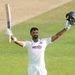 Devdutt Padikkal celebrates his 167 in the Galle Test against Sri Lanka