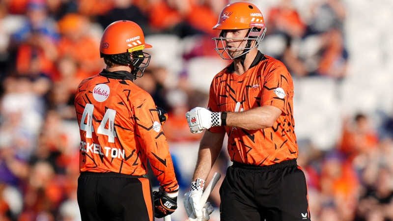 Sunrisers Leeds Crush London Spirit by 37 Runs After Record-Breaking 241 in The Hundred 2026 Mitchell Marsh and Ryan Rickelton celebrate during Sunrisers Leeds vs London Spirit in The Hundred 2026.