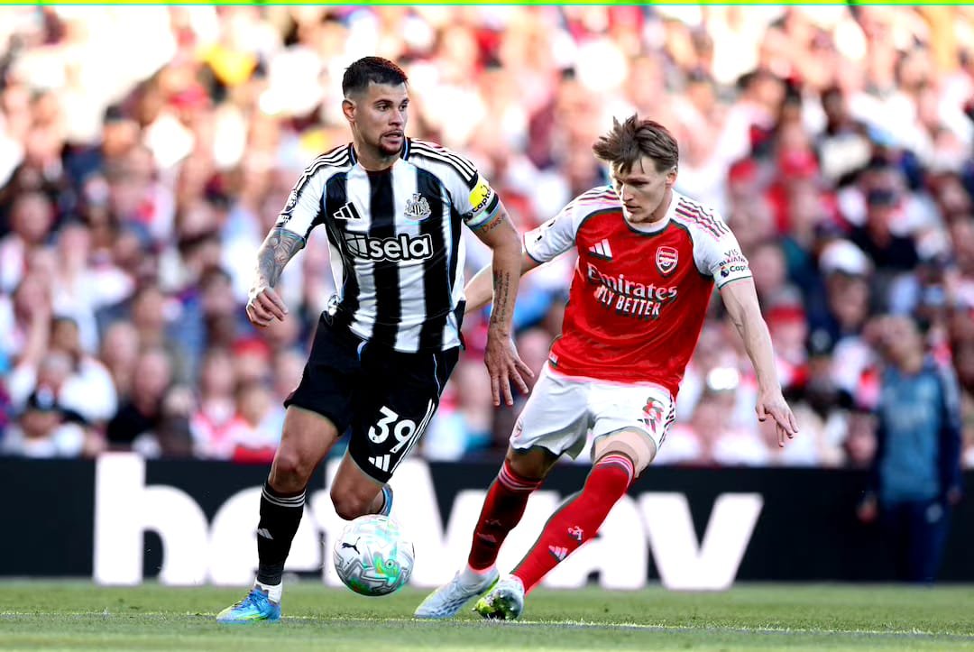 Bruno Guimaraes joins Arsenal from Newcastle United
