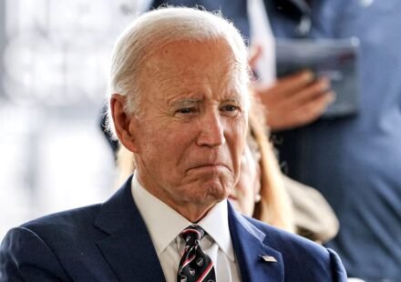 Former US President Joe Biden during a public appearance