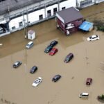 Record Rain Floods Japan as 7,000 Travellers Stranded at Narita Japan Narita airport flooding after record rainfall in Chiba in August 2026