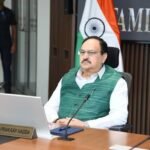 Union Health Minister J P Nadda reviews preparations for the NEET-PG 2026 examination during a high-level meeting.