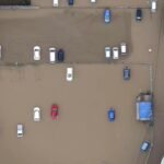 Japan Narita airport flooding after record rainfall in Chiba in August 2026