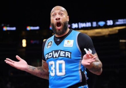 Former NBA player Royce White during a basketball event