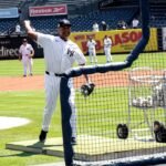 Gerrit Cole pitches for New York Yankees against Atlanta Braves