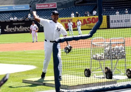 Gerrit Cole pitches for New York Yankees against Atlanta Braves