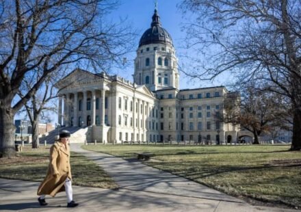 The Kansas State Capitol in Topeka after voters rejected a constitutional amendment to directly elect state Supreme Court justices.