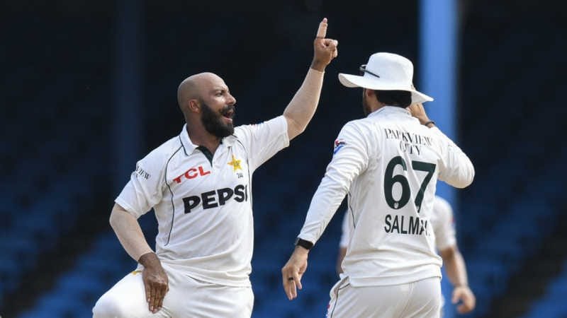 WI vs PAK 2nd Test Day 3: Abdullah Shafique's 160 and Sajid Khan's four-wicket burst put Pakistan in command Abdullah Shafique celebrates his unbeaten 160 as Pakistan dominate West Indies on Day 3 of the second Test in Port of Spain.