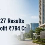 DLF Q1 FY27 financial results showing ₹794 crore net profit and ₹1,317 crore operating cash flow.