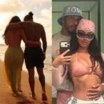 Kim Kardashian and Lewis Hamilton share photos from their beach getaway