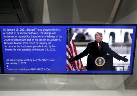 Donald Trump photo displayed at the Smithsonian as Democrats prepare possible House investigations