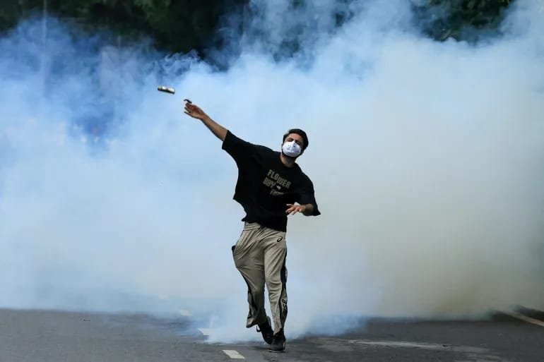 Azadi chants during youth student protests in India
