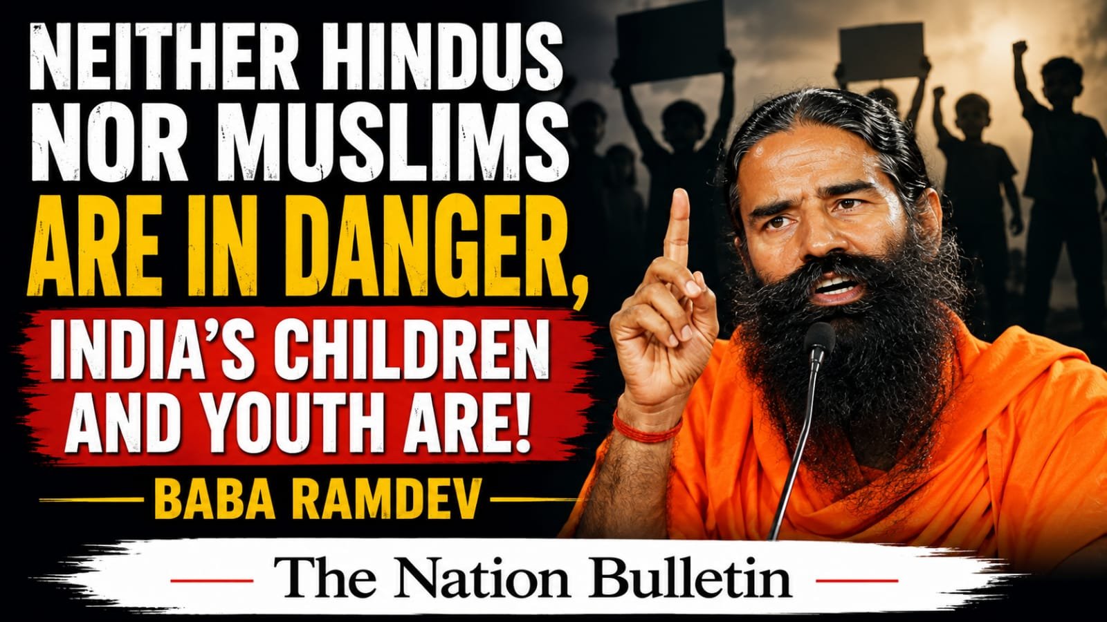 ‘Neither Hindus nor Muslims Are in Danger, but India’s Children and Youth Are’: Baba Ramdev Raises Concern Over Use of Kids in Protests Baba Ramdev speaks about children being used in protests