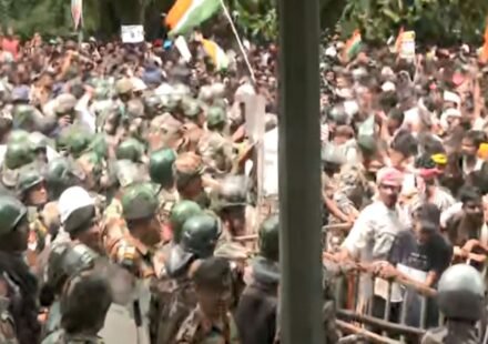 Jharkhand Police lathi charge during JPSC JSSC protest in Ranchi