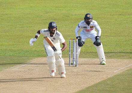 Devdutt Padikkal celebrates maiden Test century as India reach 288/2 against Sri Lanka