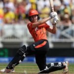 Annabel Sutherland celebrates after guiding Sunrisers Leeds to victory over London Spirit in The Hundred Women's Competition 2026.
